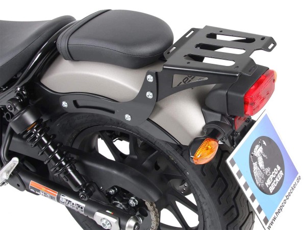 Minirack zachte bagagedrager zwart voor Honda CMX 500 Rebel (17-) Hepco & Becker