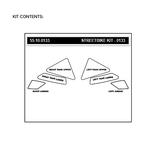 Stompgrip Traction Pads klar, für Suzuki DR200S, 2015-2020