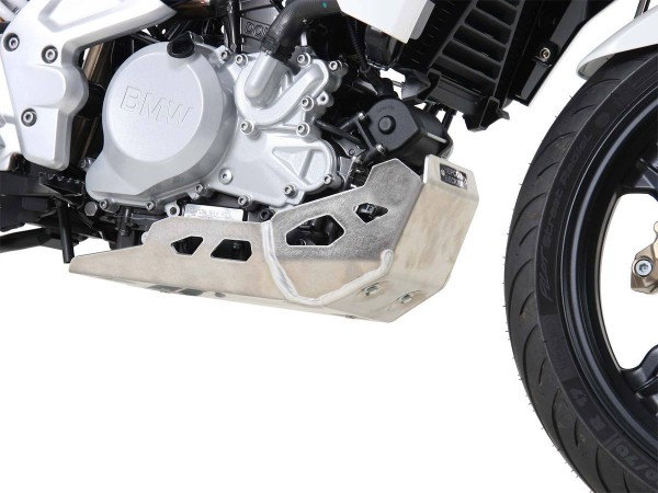 Motorbeschermplaat zilver voor BMW G 310 R (16-) Hepco & Becker