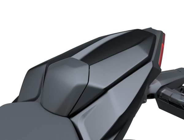 Zadelhoes passagier (metallic carbon grijs) voor Kawasaki Z 650 S (26-) Origineel