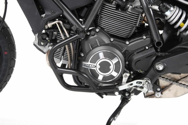 Motorbeschermer zwart voor Ducati Scrambler 800 (15-18) Hepco & Becker