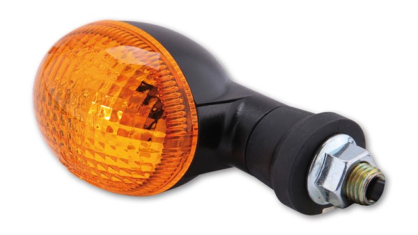 HIGHSIDER Smart Mini lamp richtingaanwijzerbehuizing zwart / lens oranje (paar), voor & achter
