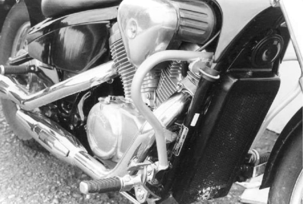 Chroom motorbeschermer voor Honda VT 600 C (88-00) Hepco & Becker