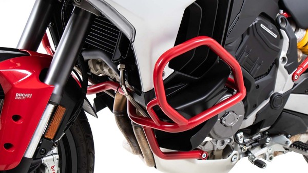 Beschermkap motor rood voor Ducati Multistrada V4/S/S Sport/Pikes Peak (21-24) /Rally (23-24)