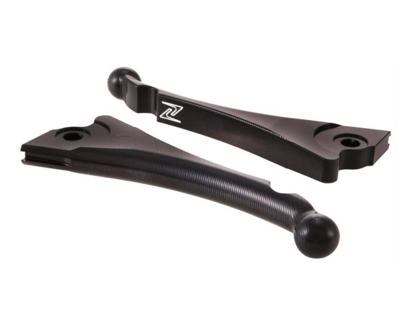Sport remhendelset ZELIONI Shorty 3D voor Vespa, rechts en links, zwart geanodiseerd