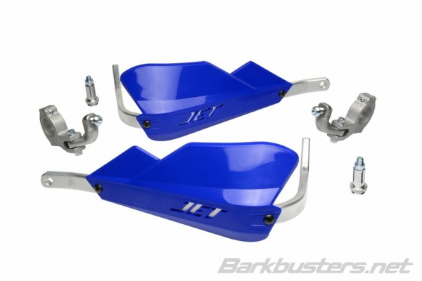 Barkbusters Jet handbeschermerset tweepuntsbevestiging conisch blauw