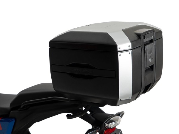 Smartrack-set incl. Xcore-topkoffer 40 zilver/zwart voor BMW F 450 GS (25-) Hepco & Becker