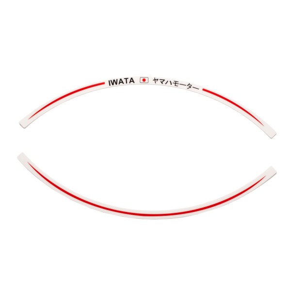 Yamaha RIM Sticker (Set) Rood Zwart Wit