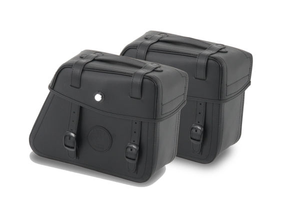 Lederen tassen Rugged C-Bow 24 liter Zwart voor C-Bow zadeltas houder Hepco & Becker