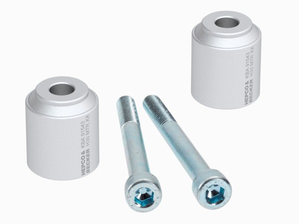 Stuurverhoger zilver H=30 mm voor BMW F 800 GT Hepco & Becker