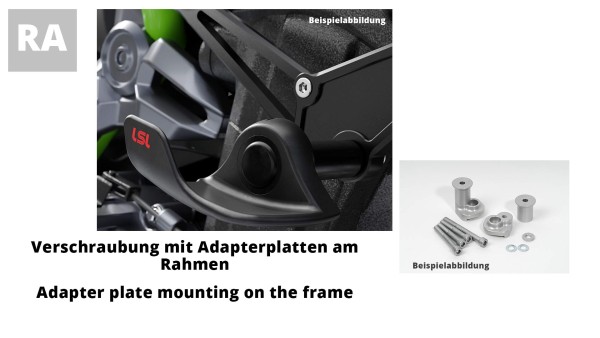 LSL SlideWing Befestigungskit für Honda CB750 Hornet, 2023-, schwarz