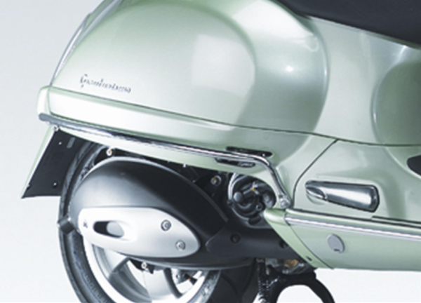 Crashbar zijafdekking voor Vespa GT /GT L 125/200ccm, chroom