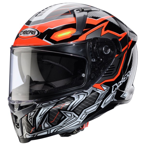 Caberg helm Avalon X Gurkha zwart/grijs-fluo-oranje