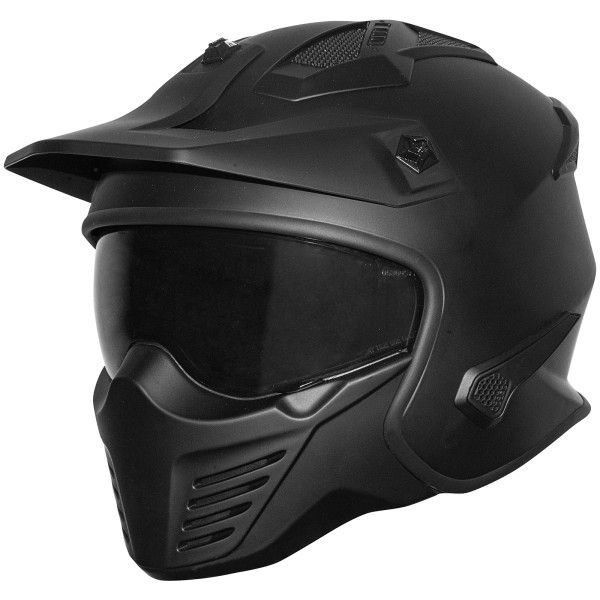 Germot helm GM 44, mat zwart