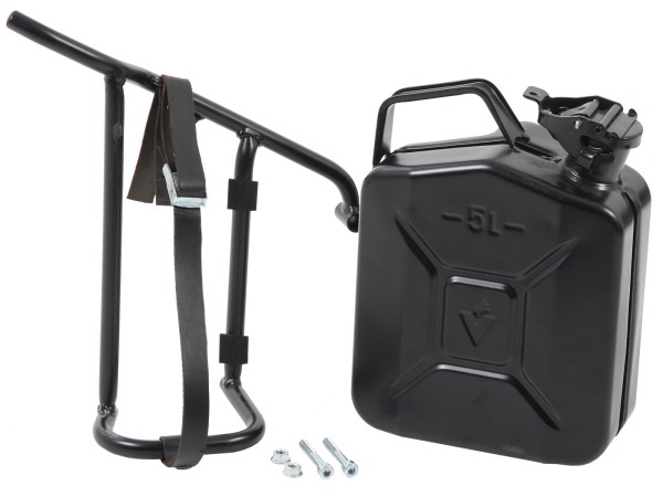 Vat 4L incl. houder links Uitsparing zwart voor V 9 Bobber (Bj.16-) Hepco & Becker