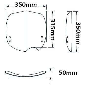 Windscherm voor BMW G 650 Xchallenge (06-07), helder