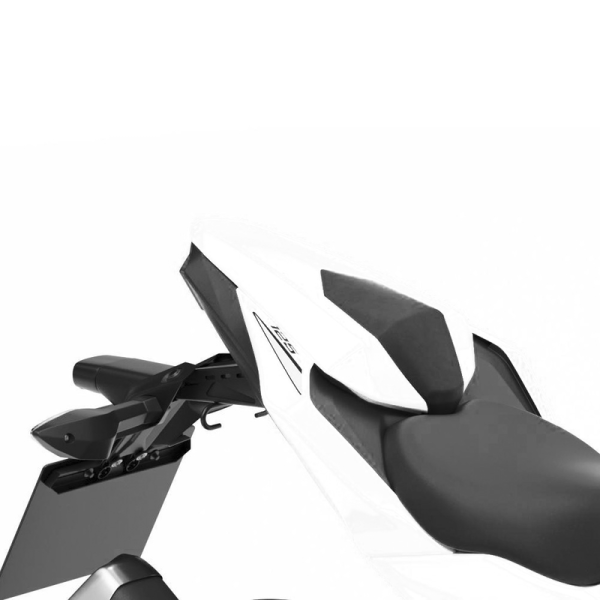 Pillion Seat Cover 40X Pearl Flat Stardust White voor Kawasaki Z125 (19-) Origineel