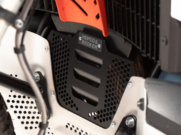 Extra plaat zwart voor originele motorbeschermplaat voor KTM 890 Adventure / R (23-) Hepco & Becker