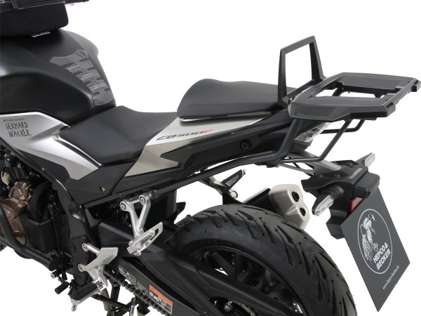 Alurack topkofferdrager antraciet voor Honda CB 500 F (19-23) Hepco & Becker