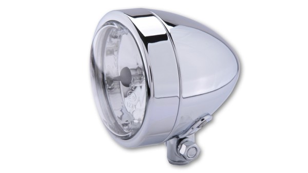 HIGHSIDER slimme koplamp Bullet H4 chroom grootlicht, lagere montage, E-keurmerk (1pc)