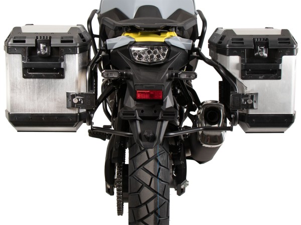 Zijkofferset zilver voor Suzuki V-Strom 800 (24-) Hepco & Becker