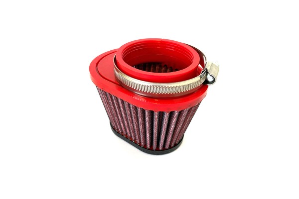 BMC Universal-Sportluftfilter Konisch, 55 mm Durchmesser, 70 mm Länge, zentral, Carbonkappe