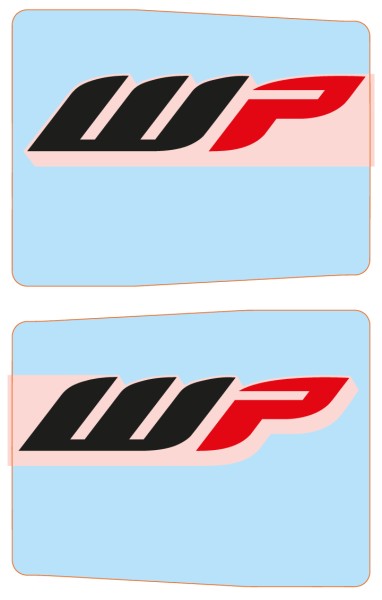 KTM vork bescherming sticker set transparant