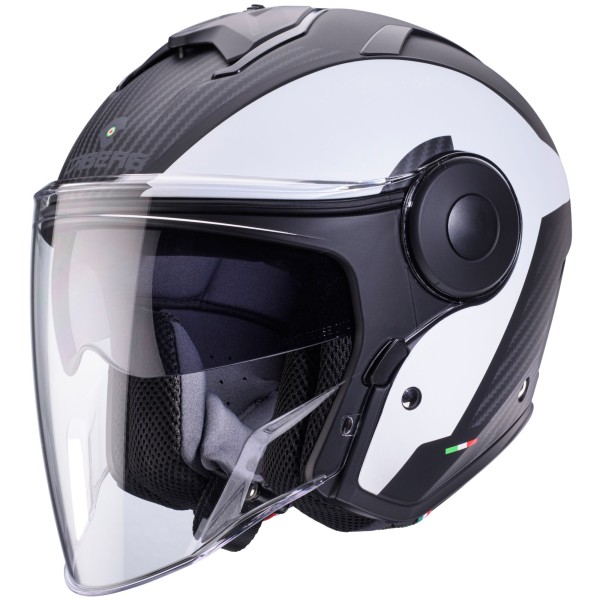 Caberg helm Soho Milano mat zwart/wit