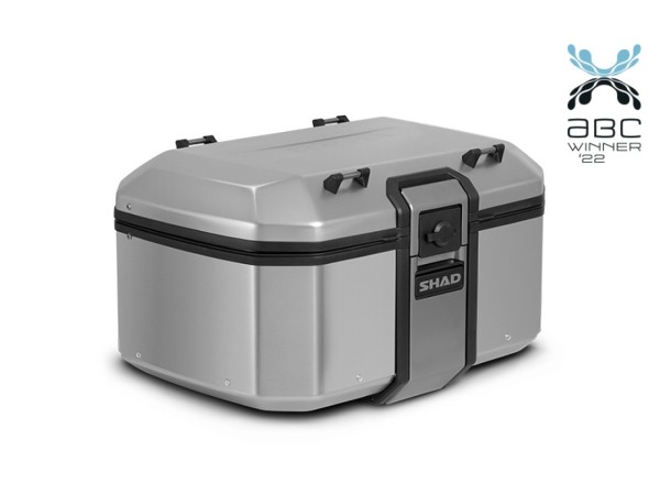 Shad Top Case TERRA TR55 zonder bevestigingsplaat, aluminium zilver, 55 l