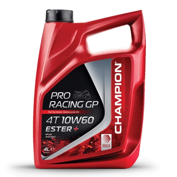 CHAMPION® Proracing GP 4T 10W-60 ESTER + Volsynthetische motorolie - 4 liter