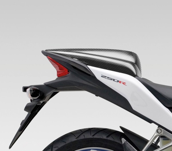 Originele Honda CBR125R duo zadelhoes, carbon look