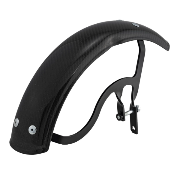 Spatbord Garelli EVO II voor Vespa PX 80-200ccm, carbon, houder zwart