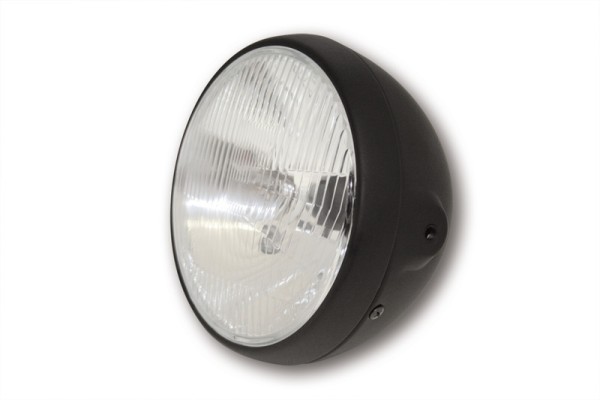 HIGHSIDER slimme 7 inch koplamp Britse stijl zwart E-goedgekeurd (1pc)