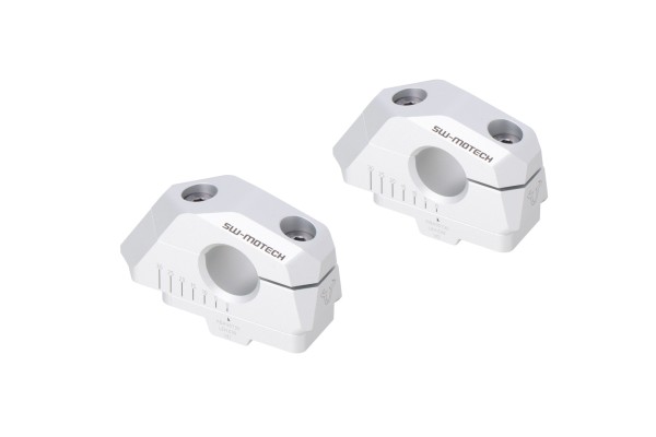 SW-Motech Variabele stuurverplaatsing, zilver voor Ø 22 mm stuur, H=25 mm voor BMW F 750 GS - SW Motech
