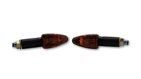 HIGHSIDER Smart Arrow lampen Mini richtingaanwijzerbehuizing zwart / lens oranje (paar), voor & achter