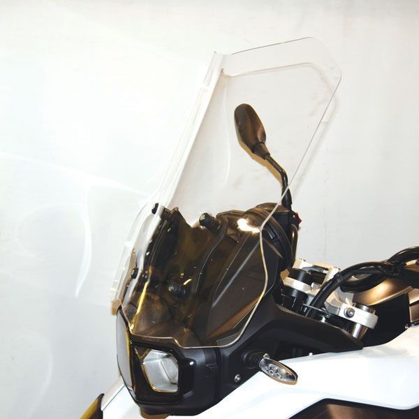 Hoog windscherm op originele beugel voor BMW F 750 GS (18-22), helder