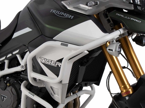 Tankbeschermer wit voor Triumph Tiger 900 Rally / GT / PRO (20-) Hepco & Becker