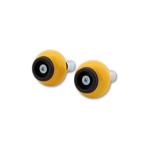 LSL Lenkergewicht Crash Ball Classic, für Lenker mit 14 mm Innendurchmesser (Alu-Lenker), gelb