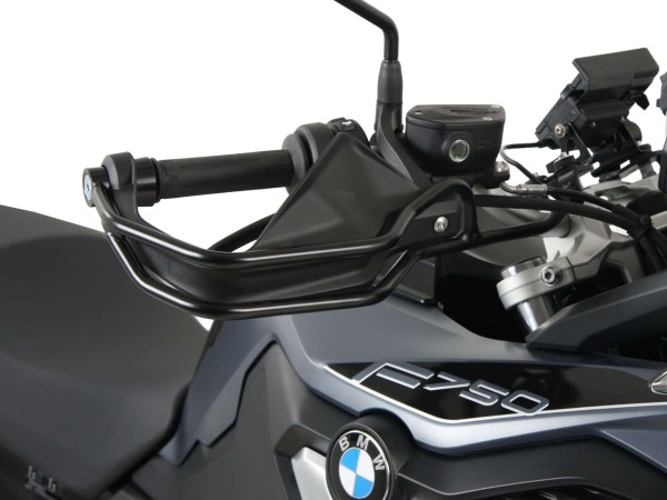 Handvatbeschermer zwart voor BMW F 750 GS Hepco & Becker