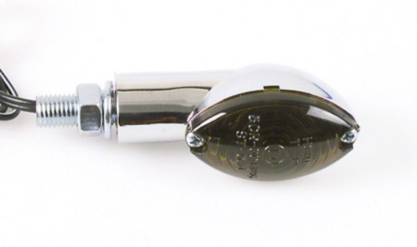 HIGHSIDER Smart Cateye lampen Mini knipperlichtbehuizing chroom / lens smoke grijs (paar), voor & achter