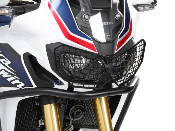 Lampbeschermrooster zwart voor Honda CRF 1000 Africa Twin (My.16-17) Hepco & Becker