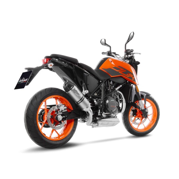 LeoVince uitlaatsysteem LV One Evo voor KTM 690 Duke /R, carbon, slip on, E-certificaat