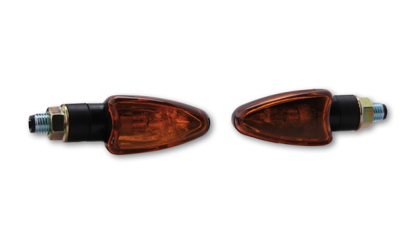 HIGHSIDER Smart Arrow lampen Mini richtingaanwijzerbehuizing zwart / lens oranje (paar), voor & achter