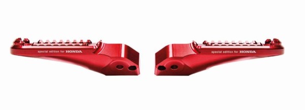 Rizoma voetsteun set rood voor passagier voor Honda CRF1000L Africa Twin (Bj.18-) Origineel Honda