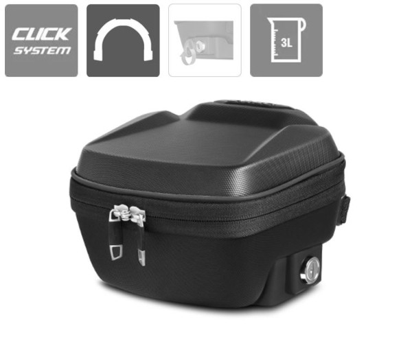 Shad tanktas 3 l, Click-systeem, afsluitbaar