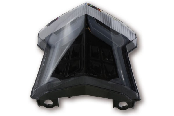 HIGHSIDER slim LED achterlicht zwart Kawasaki stijl, E-goedgekeurd (1pc)