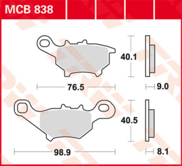 TRW Lucas remblok MCB563