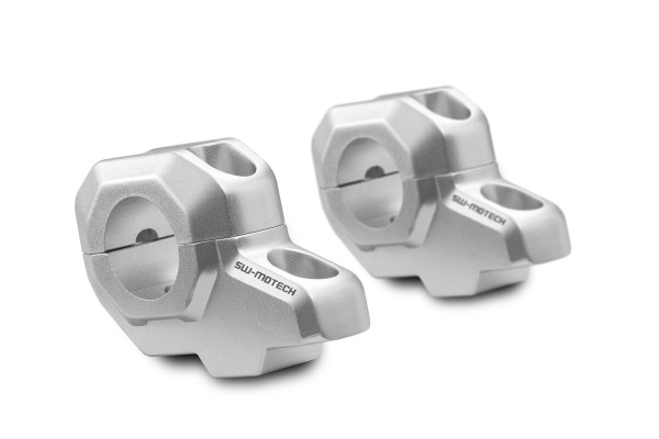 SW-Motech Stuurverplaatsing, zilver, H=30 mm, verplaatsing met 22 mm voor KTM 1290 Super Duke GT - SW Motech