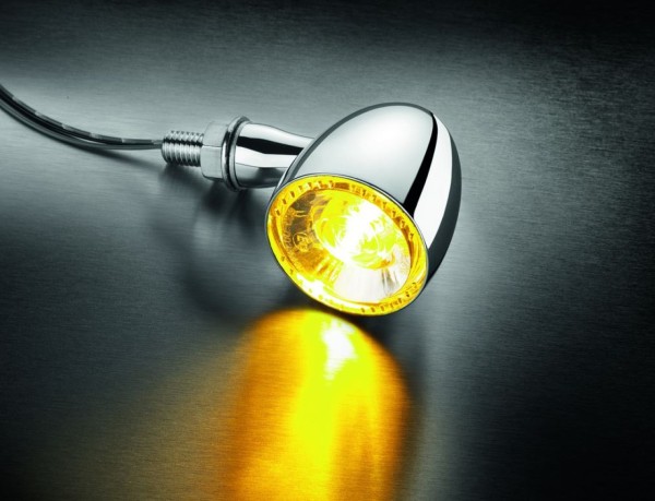 Kellermann indicator, Bullet 1000 Extreme, staal, LED, V/H, L/R, 12 V, chroom helder, M8x20