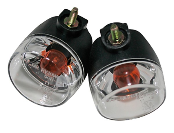 HIGHSIDER Smart ATV lamp richtingaanwijzerbehuizing zwart / lens helder (paar), voor & achter